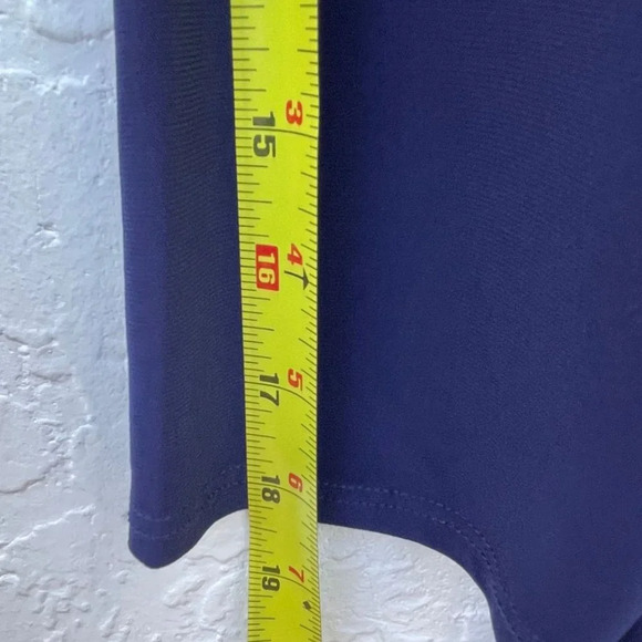 Susan Lawrence Womens Long Sleeve Semi See Through Top Blue Sz XL - Picture 2 of 8